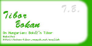 tibor bokan business card